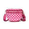 Enkele Schoudertas voor Dames, Casual, Modieus, Veelzijdig, Grote Capaciteit Schelpvormige Tas, Waterdichte Tas, Geruite Crossbody Tas