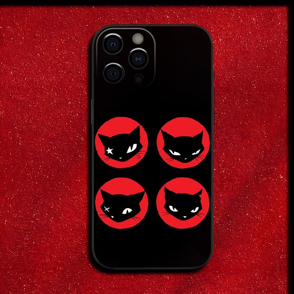 Cat E-Emily The Strange Phone Case For iPhone 16,15,14,13,12,11,Pro,X,XS,Max,XR,Plus,Mini Soft Black Cover