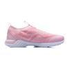 LiNing One-Piece Woven Shock Absorbing Non-Slip Wear-Resistant Breathable Lightweight Low-Top Running Shoes Kids sneaker Pink White YKFP004-4
