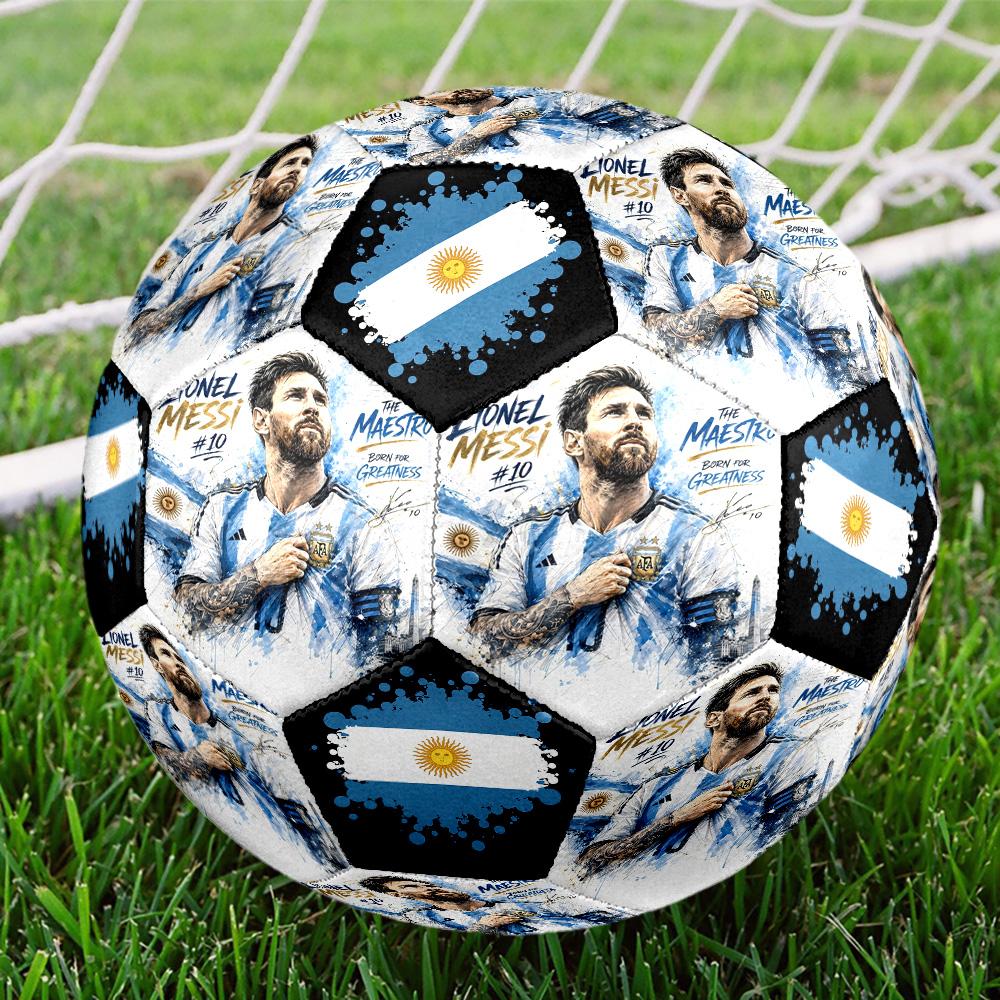Messi 10 Number Leo Messi Soccer Legend Soccer Ball Size 5 Football Machinestitched Indooroutdoor Universal Football Perfect Gift For Sports Enthusias