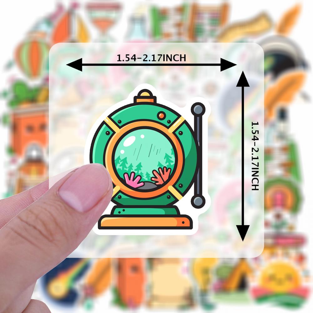 Cartoon Exploration Stickers Educational Education DIY Stickers Stickers For Guitar DIY Bicycle Skateboard Laptop