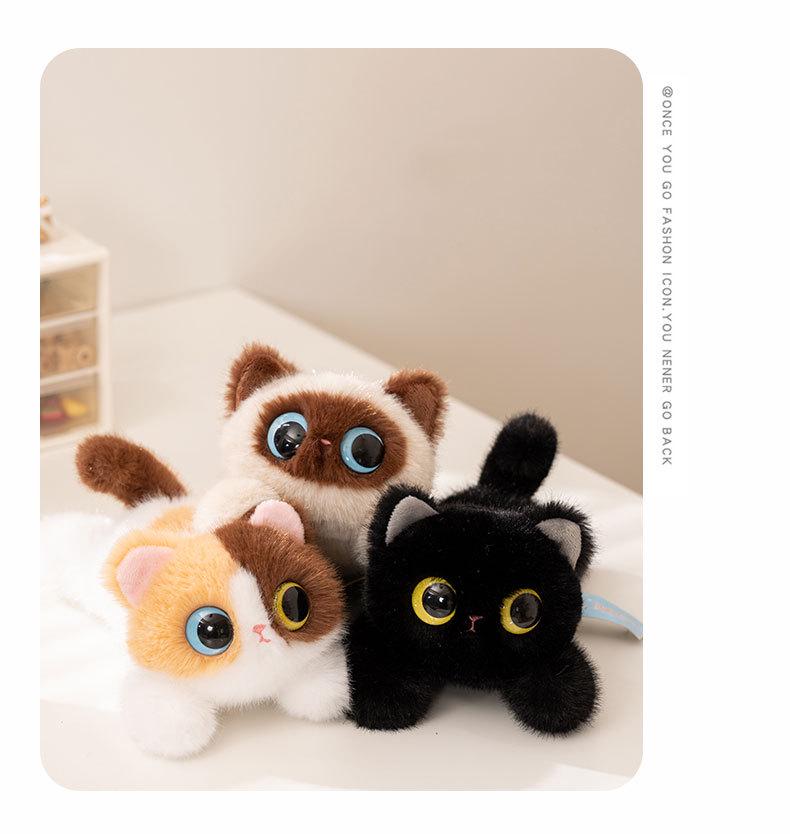 Colorful Three-Eyed Kitten Doll - Cute Birthday Gift for Kids, Comforting Companion