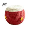Kitten Hunting Training Ball Cat Scratching Ball, Drum Shaped Paper Rope Interactive Rolling for Indoor Cats To Scratch, Pat, Bite Pet Toys