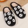Interesting Halloween Slippers For Women Home Cute Cotton Slipper Indoor Warm Comfy Plush Shoes For Womens Popular Casual Shoe
