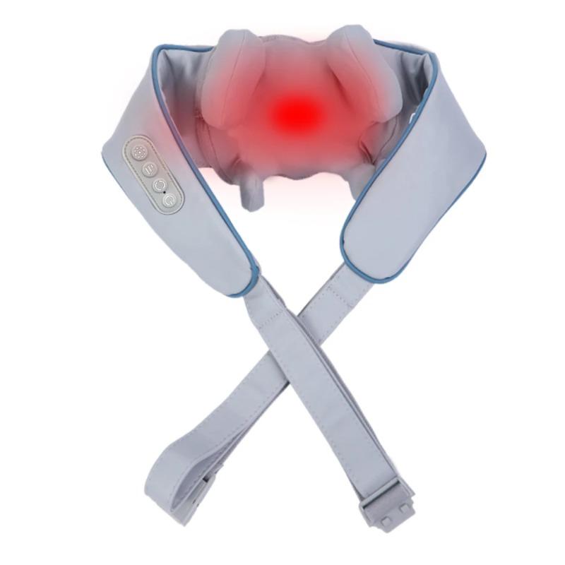 Portable shoulder and neck trapezius muscle massager,vibration kneading and hot compress to relieve fatigue,for car,home,office