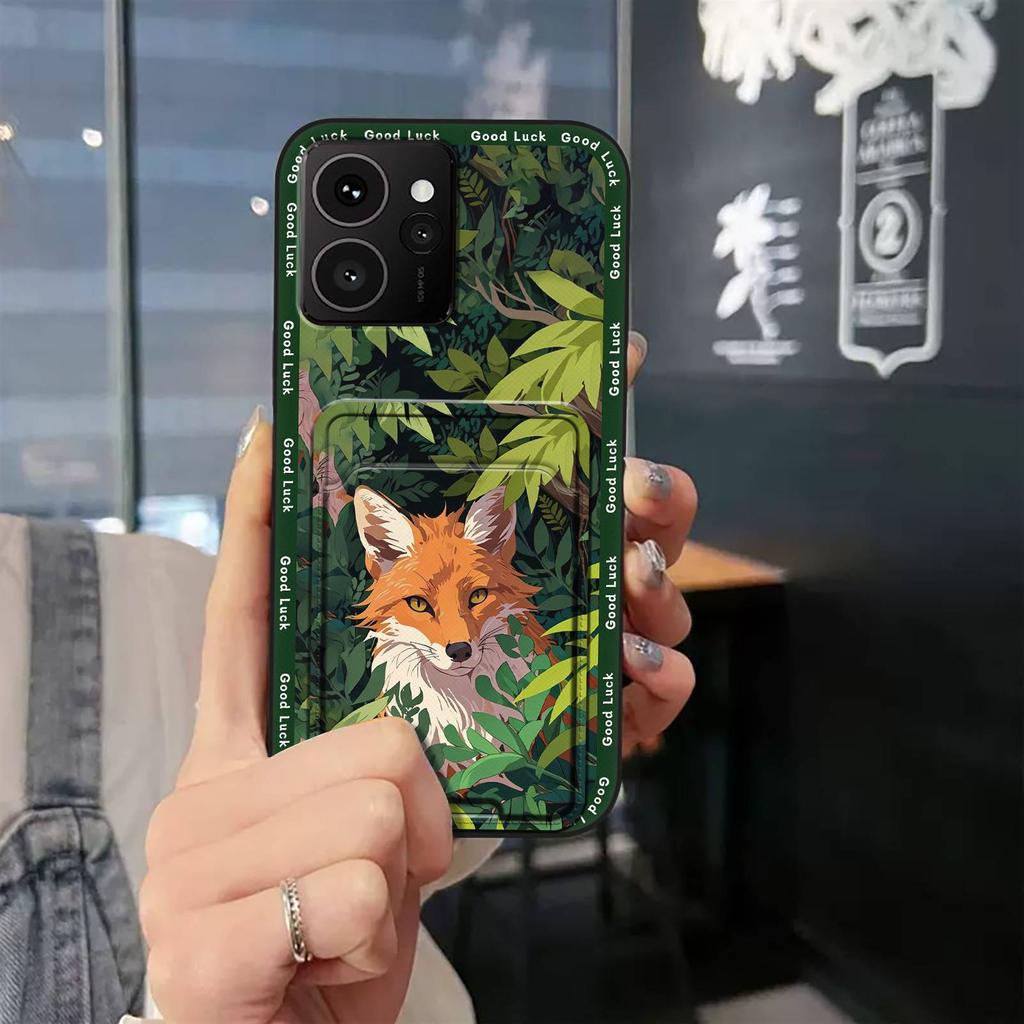 Dirt-resistant Back Cover Phone Case For Nokia HMD Skyline Card Slot Soft Case Cute Protective Cover Waterproof Graffiti