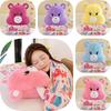 Adorable Animal Plush Bear Hand Warmer With Soft Blanket And Supportive Pillow Design
