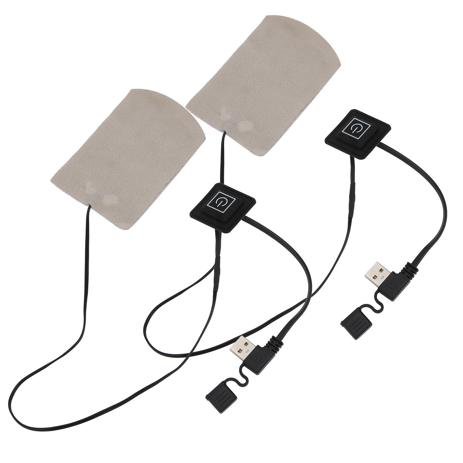 

1 пара электрических носков из композитного волокна с подогревом, USB, для сохранения тепла, для спорта на открытом воздухе