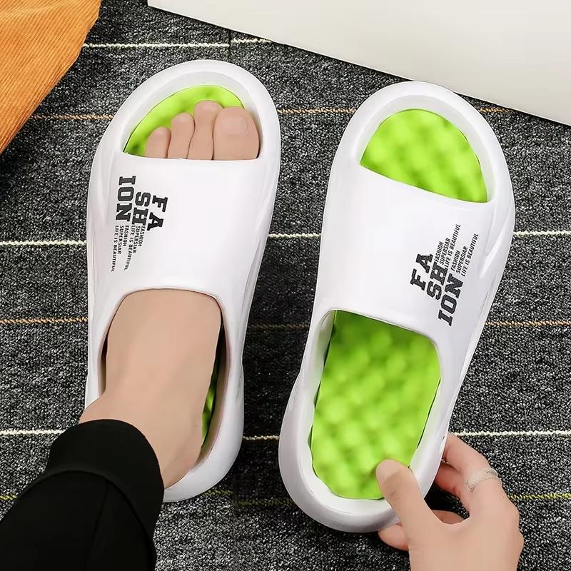 Summer Men Massage Slippers Sides Indoor Outdoor Sandals Beach Casual Shoes Soft Sole Slides Women's Sandals