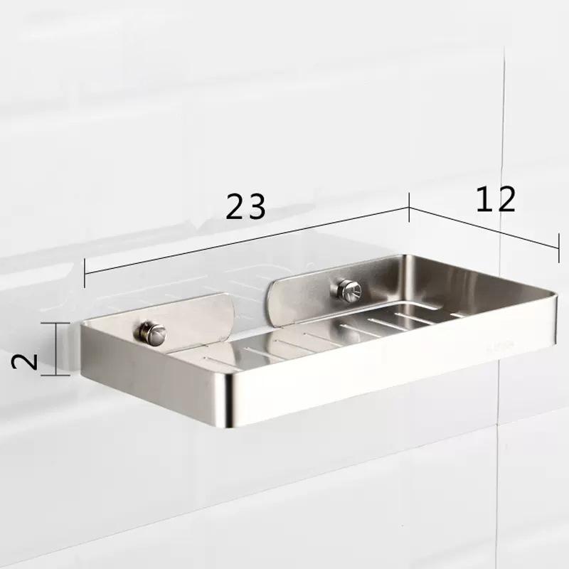 Seifenhalter Wandmontiert Einlagig Edelstahl Golden Organizer Regale Für Badezimmer Doppelbox Seifenhalter Regal