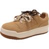 Color Matching Casual Retro Versatile Thick Baseplate Shoes Women's 2025 New Spring and Autumn Lightweight Low-top Heightening Sports Shoes