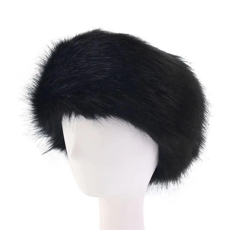 Winter Imitation Fox Fur Keepwarm Headband Fashionable Hair Accessories For Women Girls