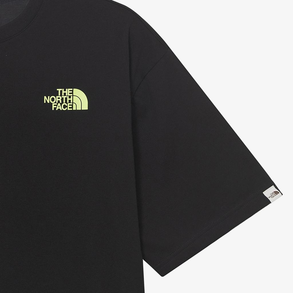 The North Face Printed Crew Neck Drop Shoulder Short Sleeve T-Shirt Men T-Shirts Black NT7UR07J