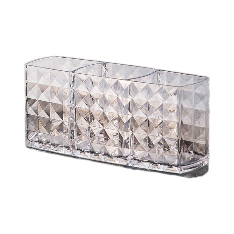 Diamond Pattern Acrylic Holder for Makeup Brushes & Pens