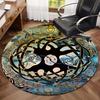 1Pc Tree of Life Circular Print Rug - home decoration Carpet For Living Room Bedroom Flooring Computer Chair Area Rug