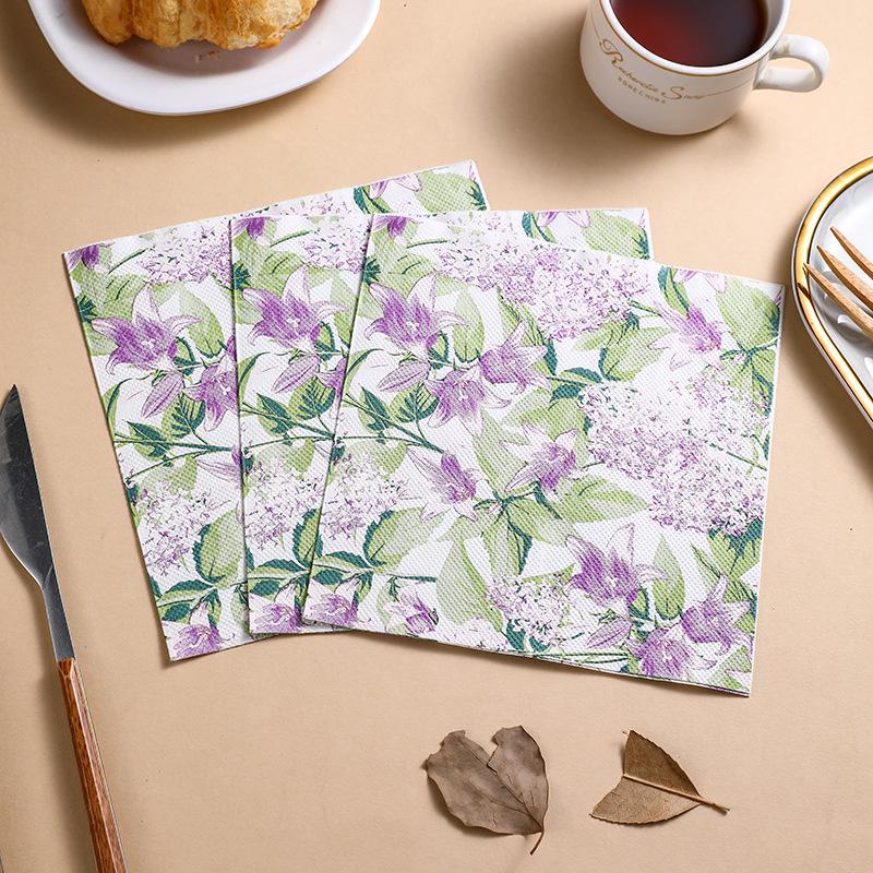 Printed Disposable Paper Napkins for Parties and Weddings