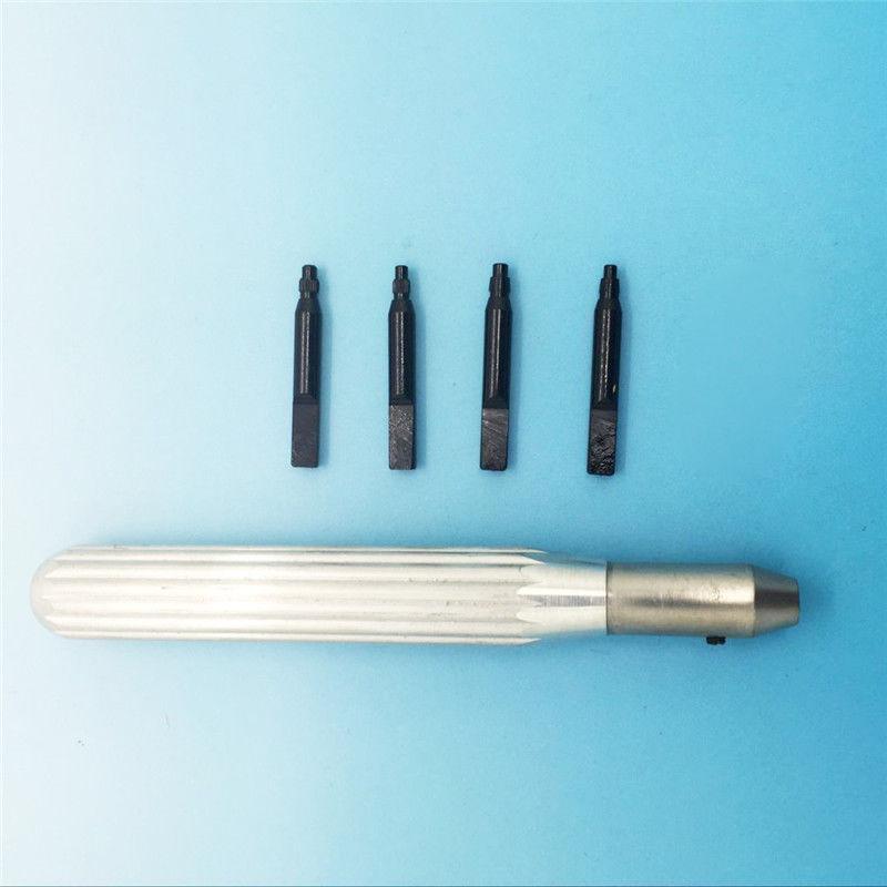 Torx/ Flat Style 4 Pins Watch Crown Tube Insert Remover for Rolex Tudor Removing Case Tube Watch Repair Tool Kit