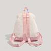 Adjustable Shoulder Strap Cake Plush Backpack Large Capacity Cartoon School Bag  Female Lady Girl