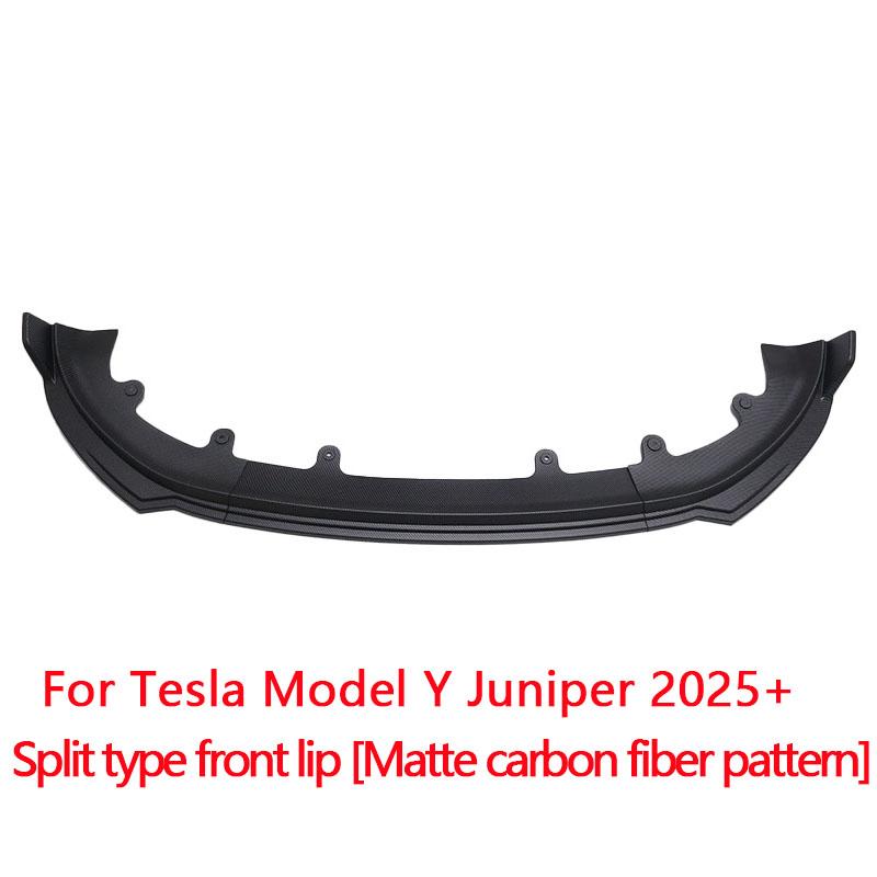 For New Tesla Model Y Juniper Launch 2025+ Front Bumper Front Lip Front Shovel Kit Sedan Body Spoiler Splitter Chin Guard Kit