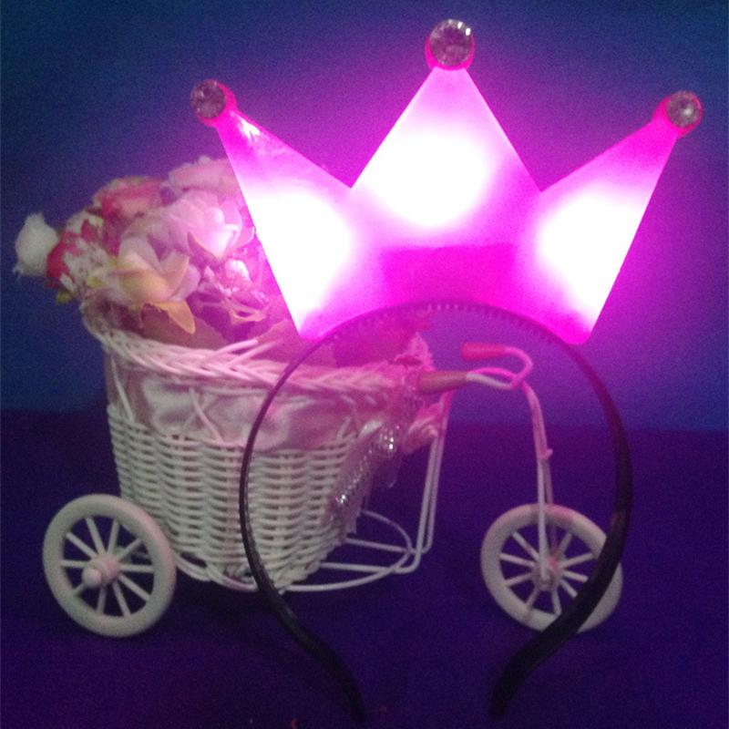 Bandă de coroană cu LED Coroane luminoase și diademe pentru femei Cosplay Zi de naștere Nuntă luminoasă Festivalul de Halloween