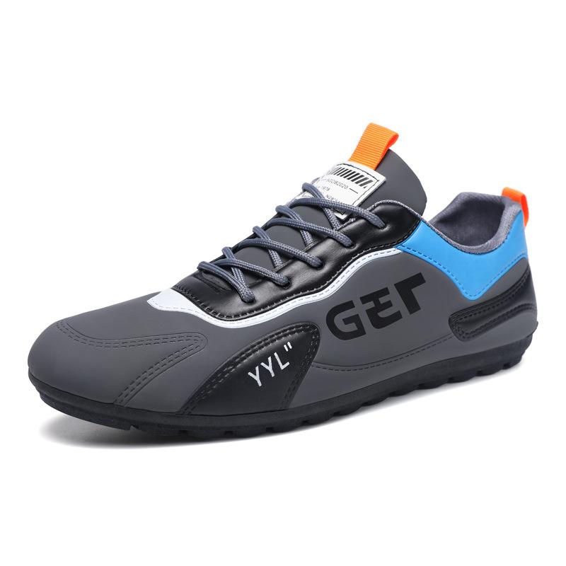 Manufacturer Men's Shoes 2025 Spring New Men's Casual Shoes Leather Waterproof Sports Shoes Doudou Shoes Half Slippers