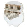 17 Tasten Kalimba Set Transparentes Acryl Edelstahl Tragbar Ergonomie Daumenklavier für Kinder