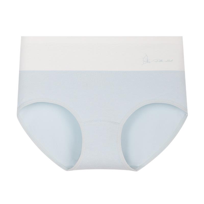 Damen Frühling und Herbst Baumwolle Atmungsaktiv Hohe Taille 10A Antibakteriell Verlängerter Schritt Unterwäsche