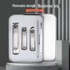 5-Piece Stainless Steel Nail Clipper & File Set with Portable Tin Gift Box