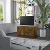 Vidaxl Szafka Pod Telewizor, Przydymiony Dąb, 80X34X36 Cm