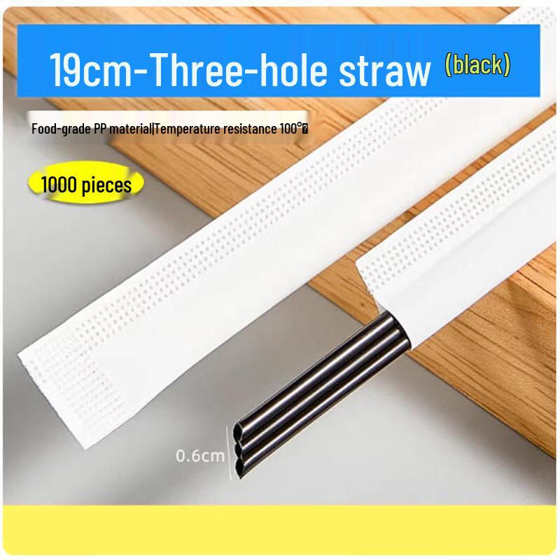 Sanbile Disposable Flat Beveled Straws