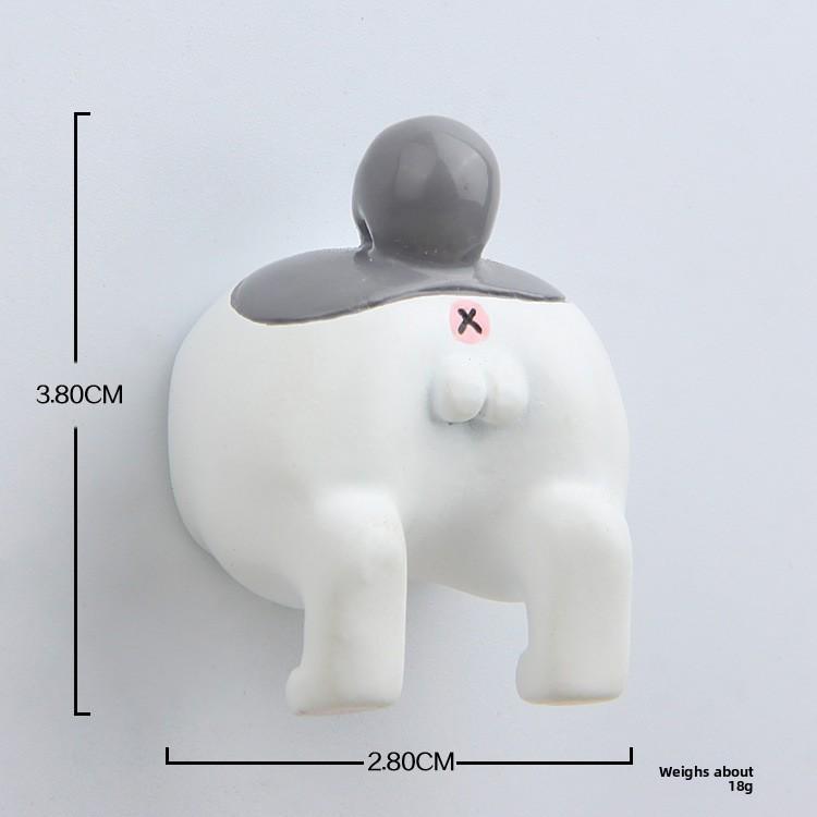 Cartoon Cute Cat Butt Shape Resin Magnetic Refrigerator Decoration Gifts For