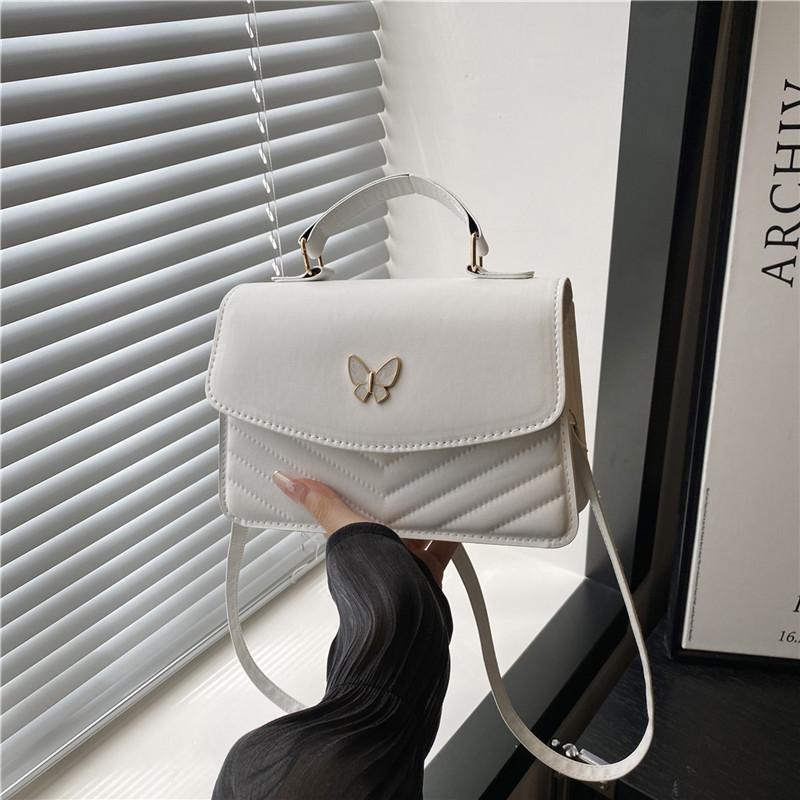 2025 summer new butterfly lock handbag bag women's fashion popular shoulder bag versatile messenger bag