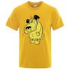 Muttley T Shirt Cartoon Funny Cotton Laughing Dog Humor Hihi Heehee  Fashion Street T-shirt Men Brand Tee Shirt