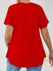 2026 European & American Casual Women's V-neck Solid Color Short Sleeve Cross Strap T-shirt