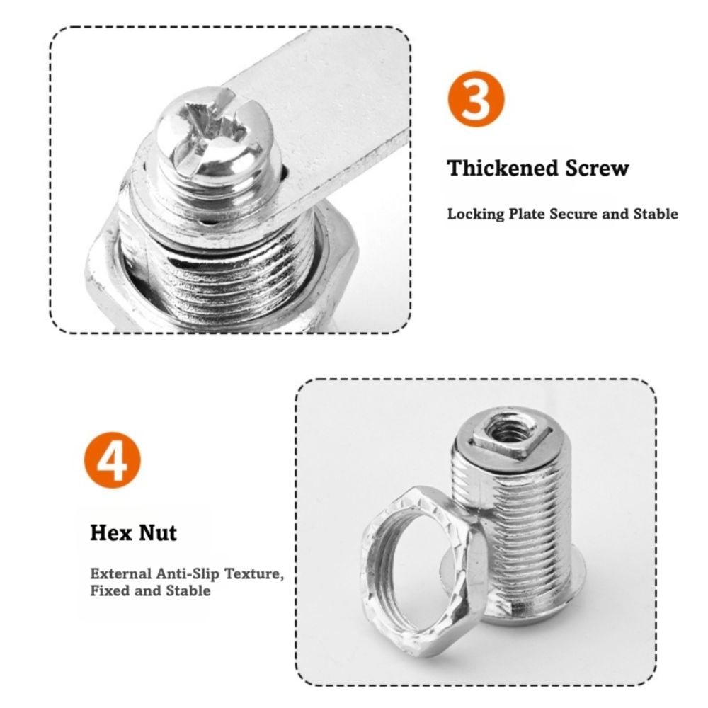 with 2 Spare Keys Cabinet Lock 16/20/25/30mm Mailbox Lock for Furniture Mailbox Filing Cabinet