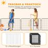 12 Panels Heavy Duty Puppy Playpen, for Small Dogs, Indoor and Outdoor Use - Silver