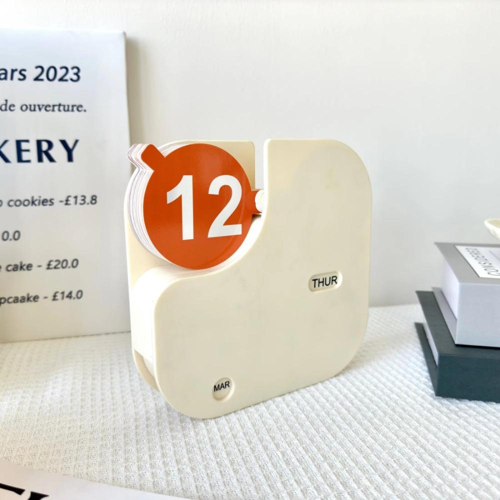 Mini Perpetual Calendar Flip Kitchen Desk Decor Classic Desk Calendar Home and Office Use