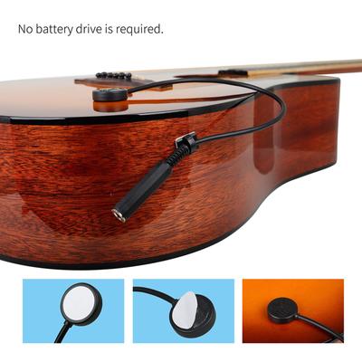 Patch Akustikgitarren-Tonabnehmer, Piezo-Kontaktmikrofon-Tonabnehmer für Gitarre, Violinen, Banjos, Mandoline, Ukulele, einfach zu installieren