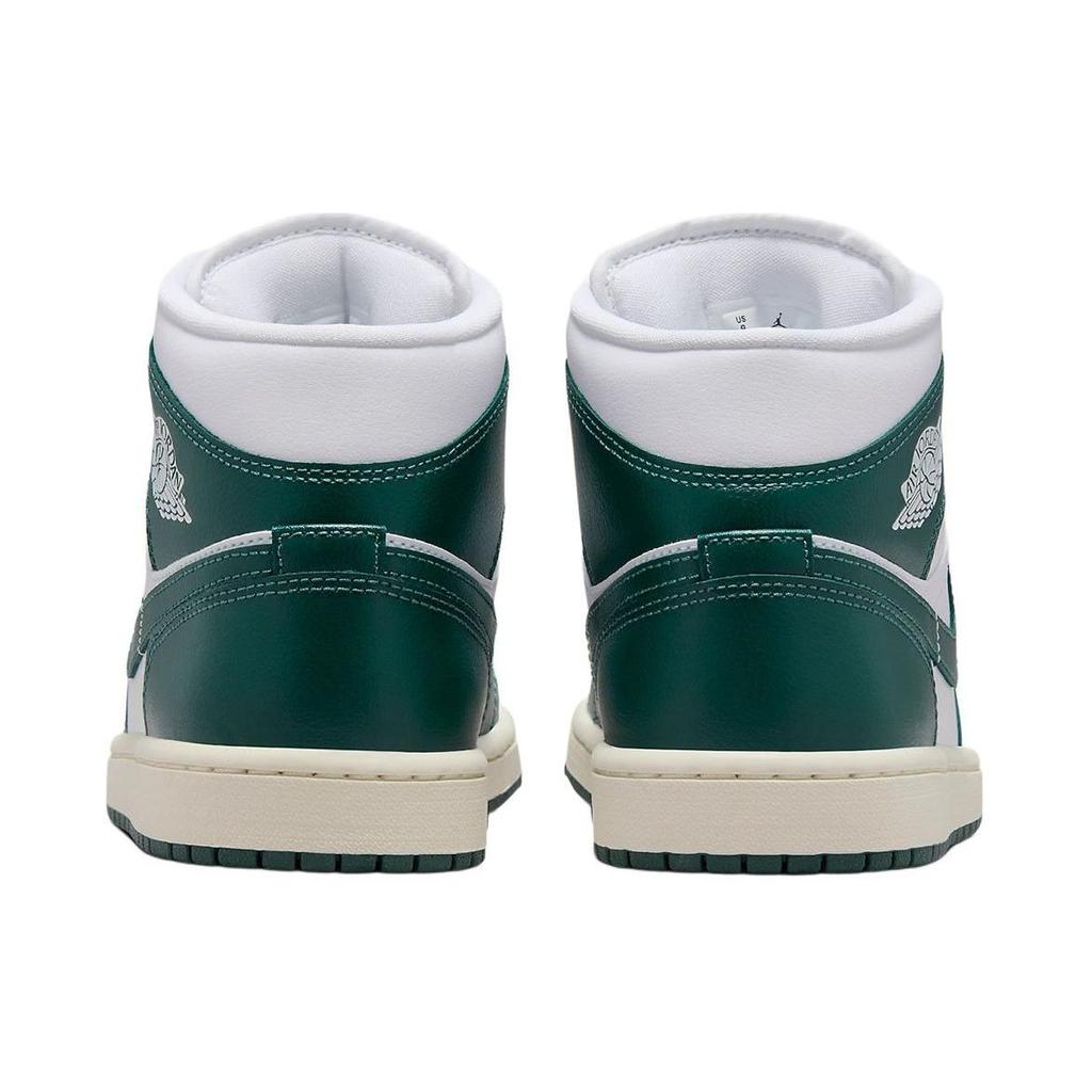 Air Jordan 1 Mid Oxidized Green Women Sneakers White Sail BQ6472-133