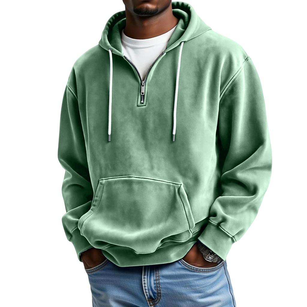 Pánská Sportovní Volnočasová Dlouhý Rukáv Kapuce Kapuce Mikina