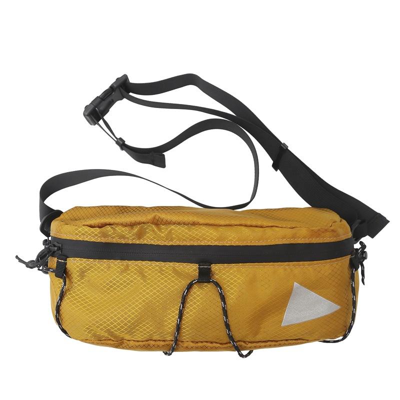 

Сумка через плечо мужская светоотражающая сумка для мобильного телефона на открытом воздухе нейлоновая поясная сумка коричневый