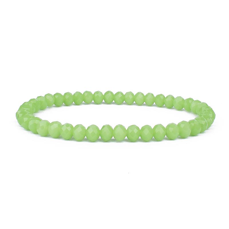 Mini Geslepen Kristal Armband Dames Luxe Kralen Dames Armband Mode 6/8mm 41kleur Kristallen Kralen Armband Vriendschap Sieraden