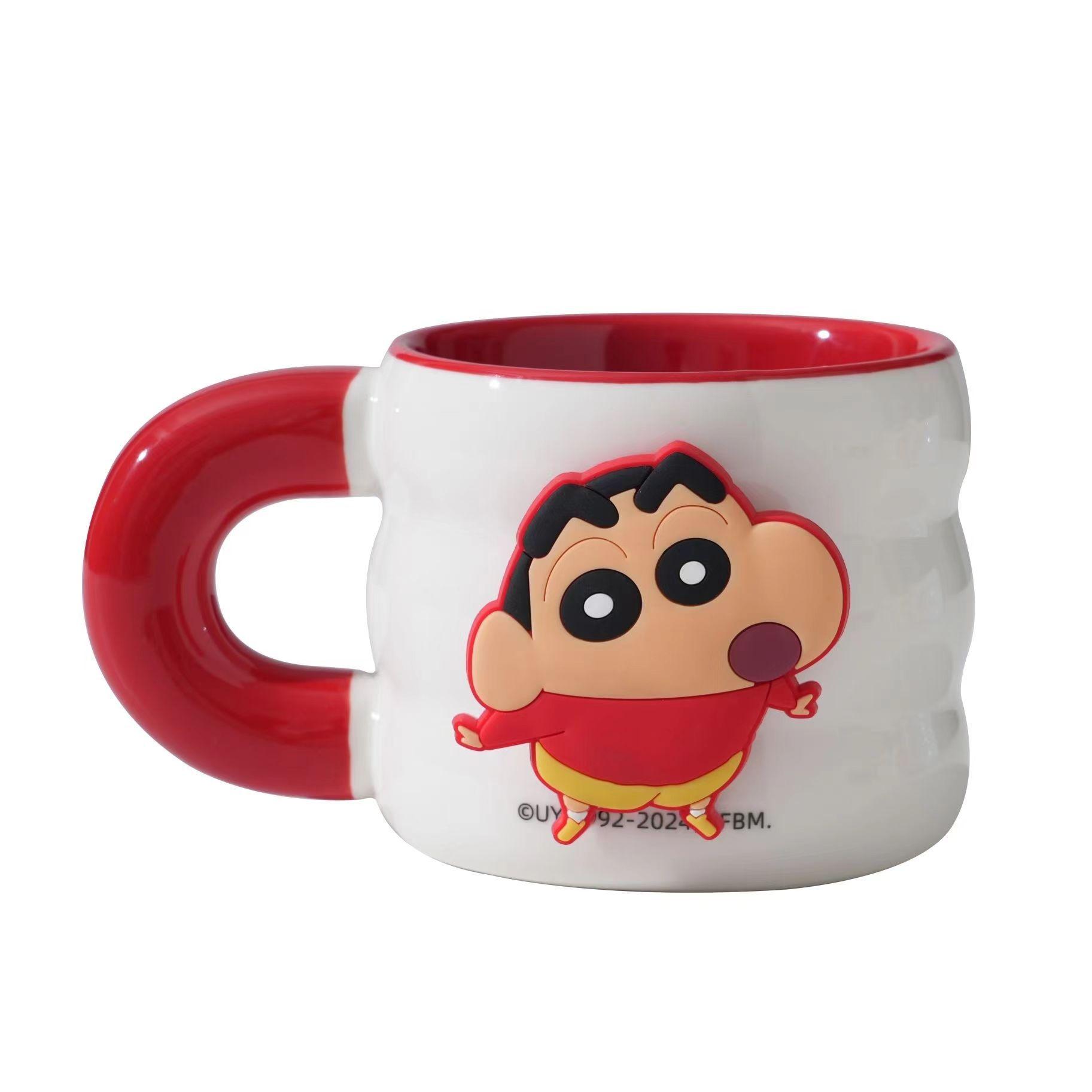 

Crayon Xiaoxin Mug, Cute Creative Magnetic Refrigerator Sticker Water Cup, Send Girlfriend Home Breakfast Ceramic Cup 320ml packaging
