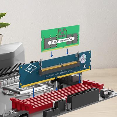 DDR5 SO-DIMM Gaming Laptop RAM Speichermodul Überstromschutz DDR5 Speicher RAM Adapterkarte für Laptop Desktop