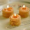 Biscuit Candles, Cookie Scented Candles Creative Candles Ins Set Gift Modeling Wax, Holiday Decoration Box Gift for Festival