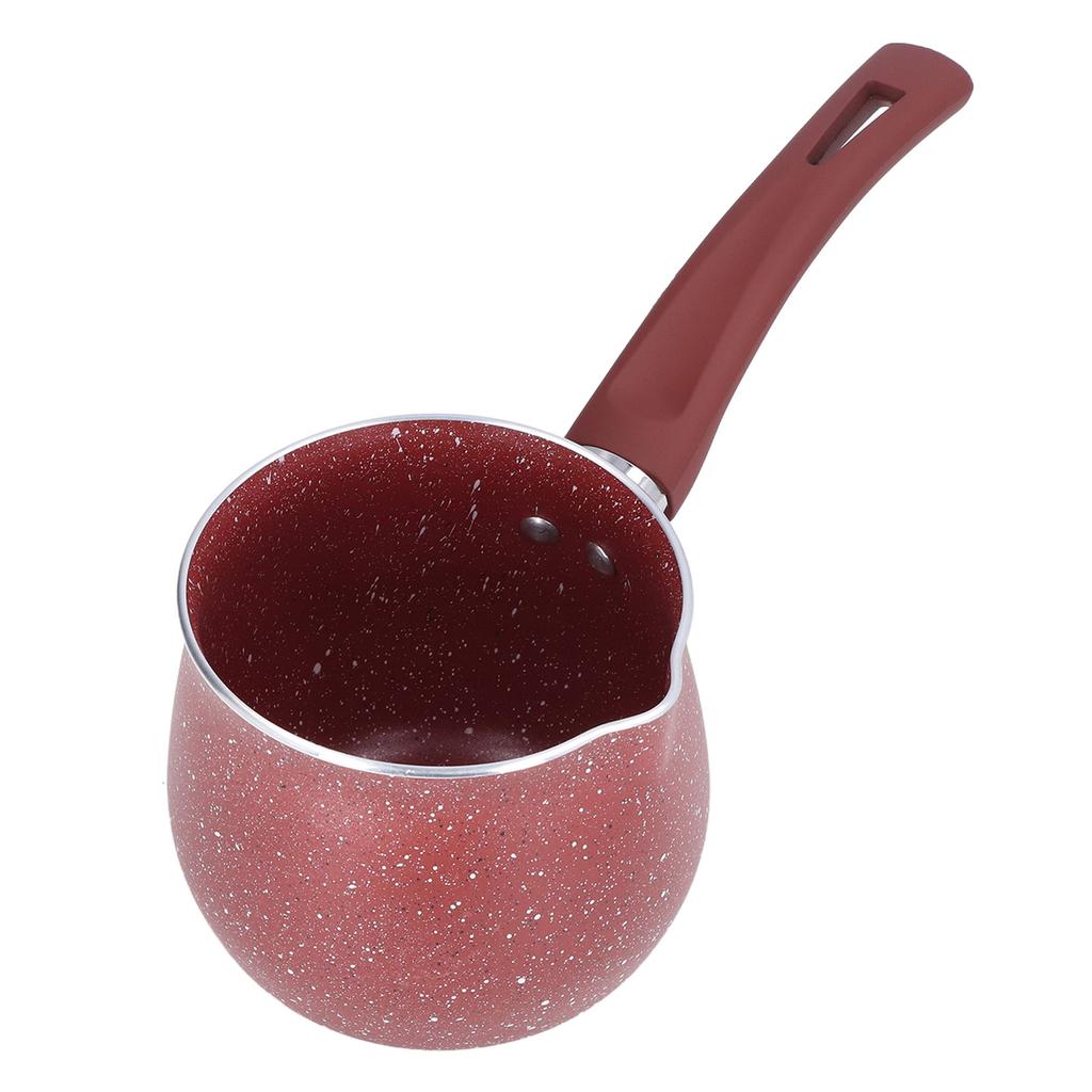 Single Handle Coffee Warmer Boiling Pot Mini Milk Pan Aluminum Alloy Non Stick Anti Scalding for