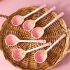 KANGMO Strawberry Ceramic Long Handle Spoon Set