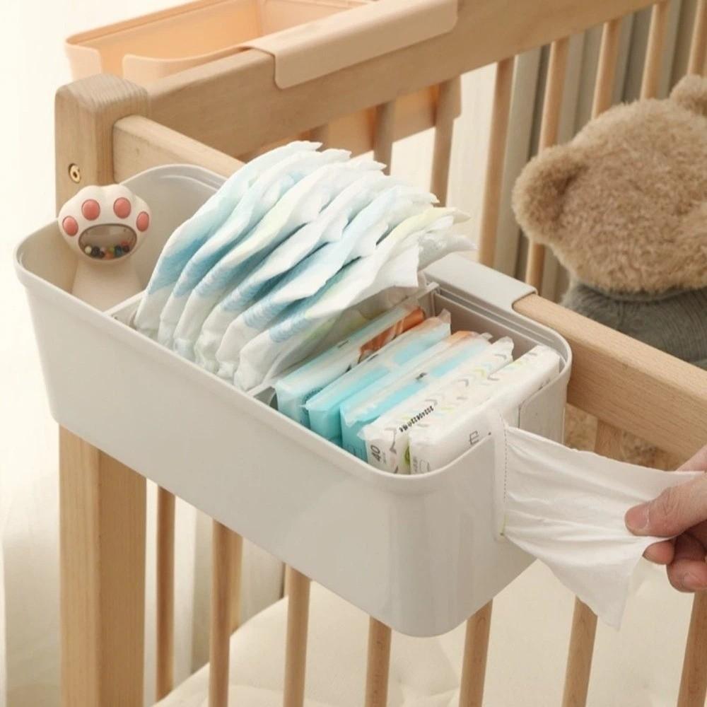 Large Capacity Bedside Storage Rack Partition Bed Hanging Bag Night Stand Shelves  Home