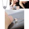 Exquisite Rose Gold Plated Rhinestone Clavicle Chain Pendant For Women