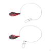 Release Clip 30 cm Leader 360° Rotation Fishing Gear Downrigger Line Snap for Outdoor